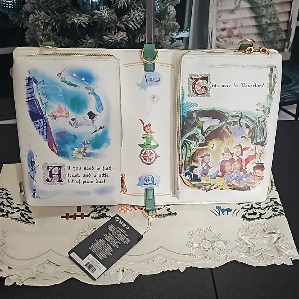 Loungefly Disney Peter Pan BACKPACK- Green - Picture 2 of 5